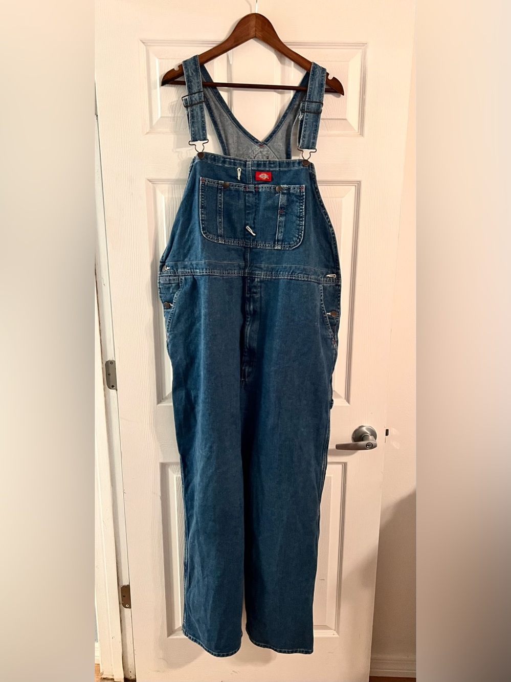 Dickies Men's Dark Blue Denim Overalls